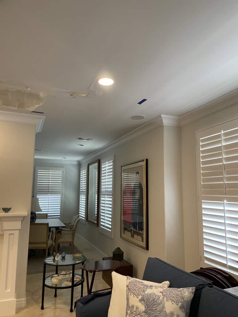 Structural drying following AC leak water damage in Newport Beach