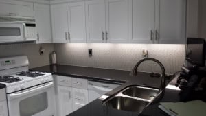 After restoration: repaired floors and paint in Aliso Viejo condo