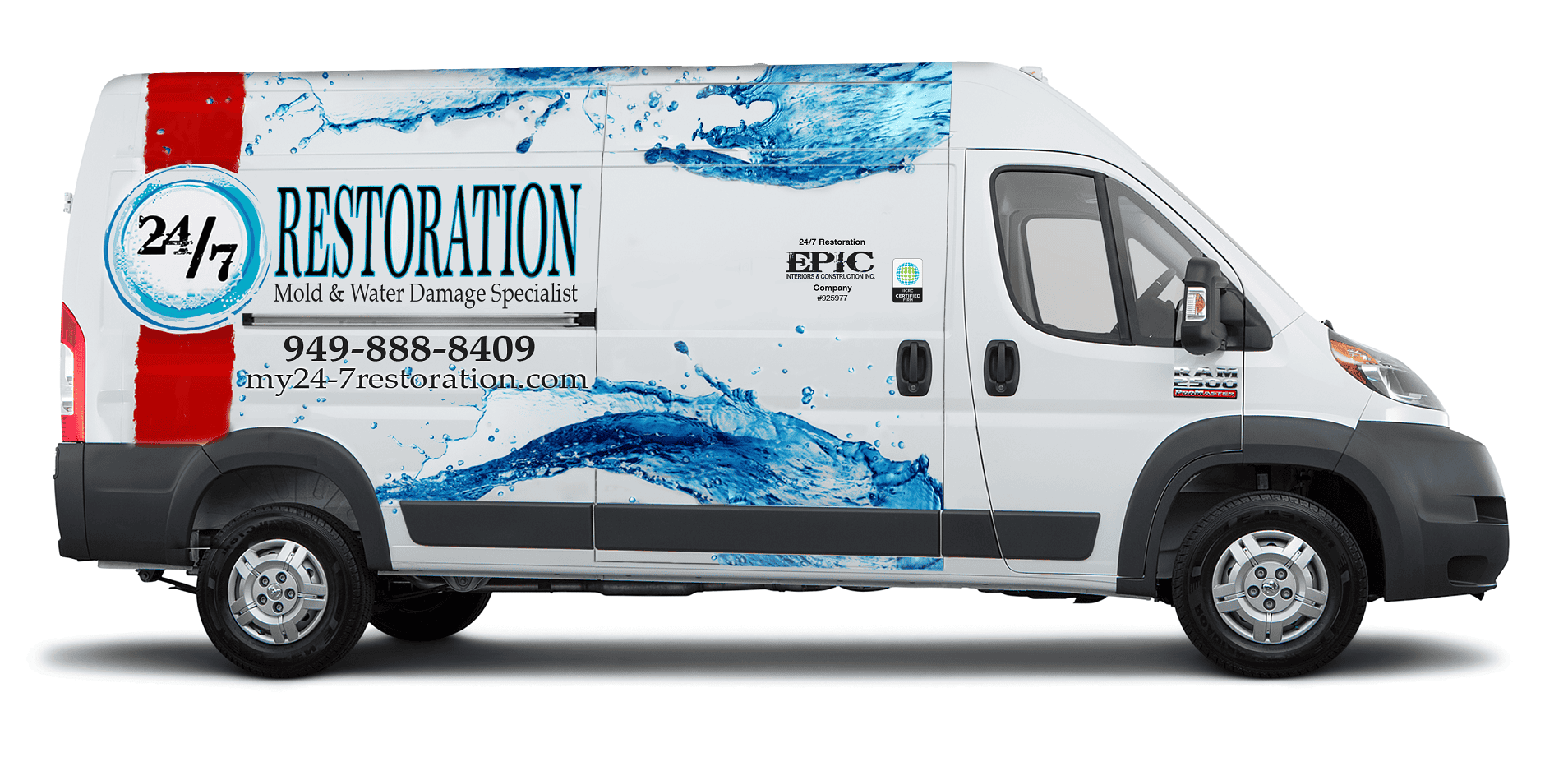 24/7 Restoration team providing water damage repair Aliso Viejo