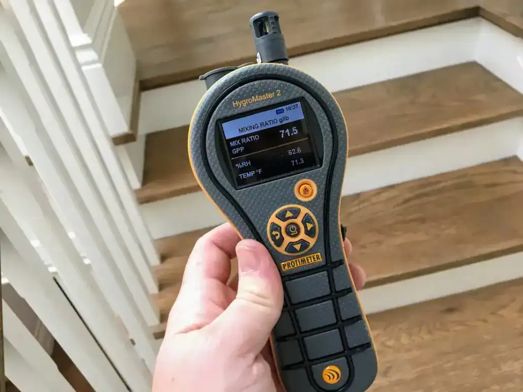 Moisture monitoring and drying verification following water damage in Newport Beach